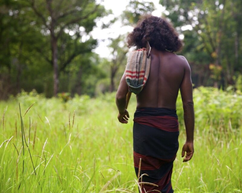 A man from the Sri Lankan Veddha community
