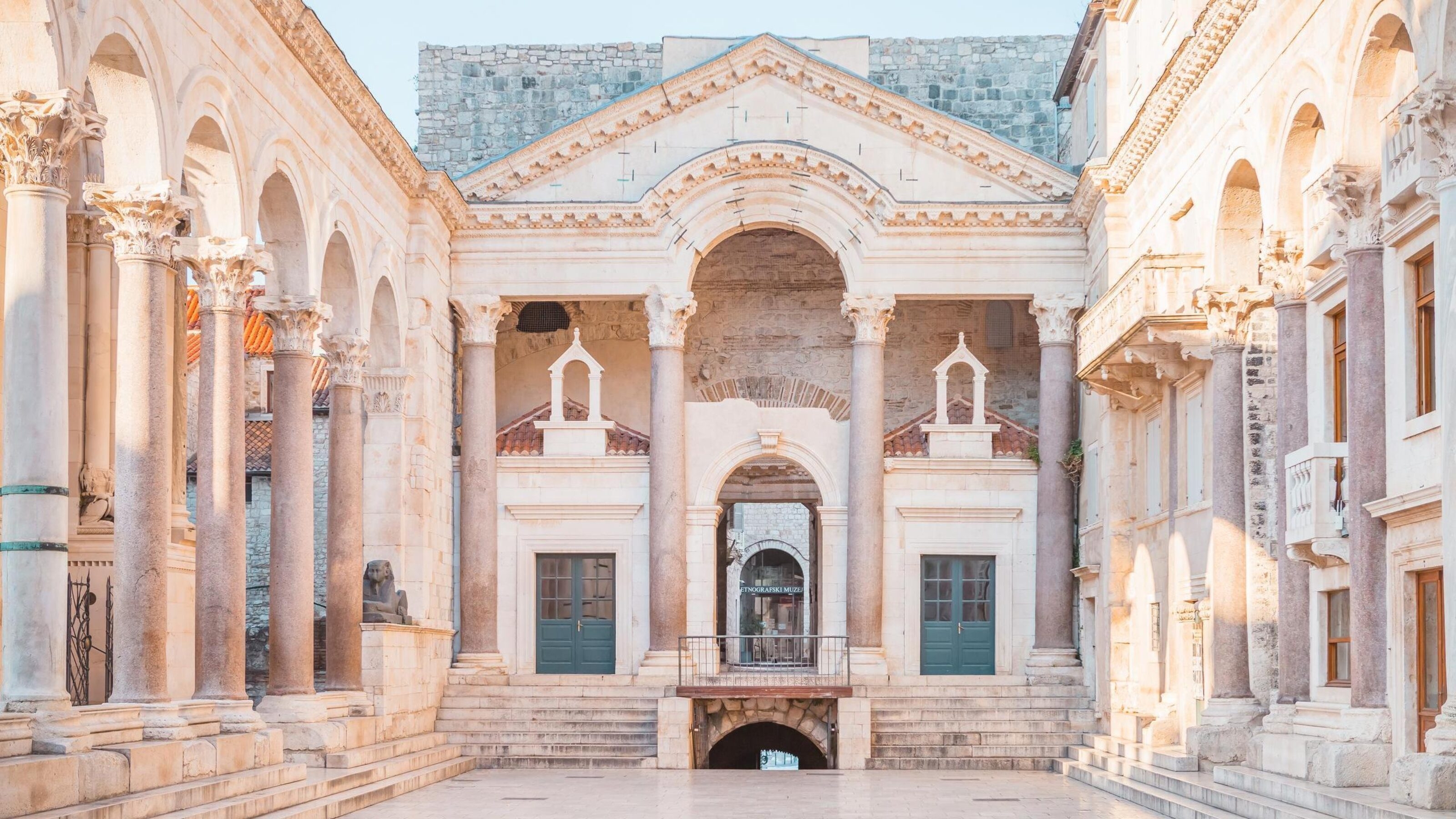 Beautiful palace built for the Roman Emperor Diocletian - Split, Croatia