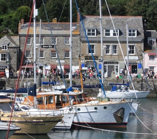 small boats in the harbour at Padstow