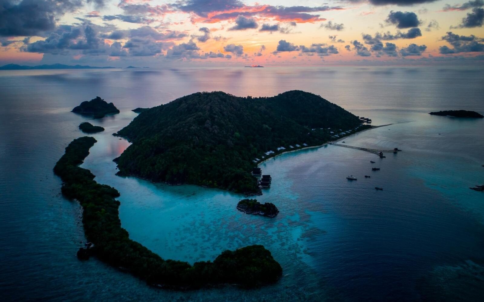 Bawah Reserve makes a stunning setting for a romantic honeymoon