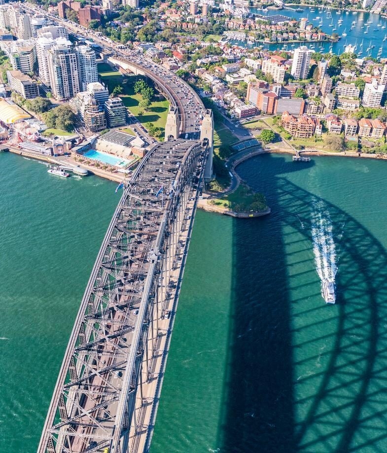 Looking down over Sydney from the steel arches of Sydney bridge and Moroccan adventures in the golden Erg Chebbi desert