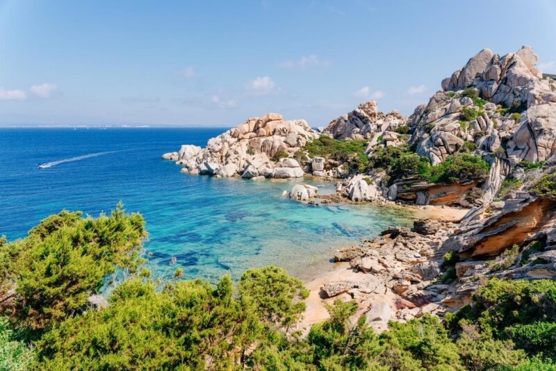 Luxury European Tours - The beautiful and peaceful Cala Spinosa, Sardinia