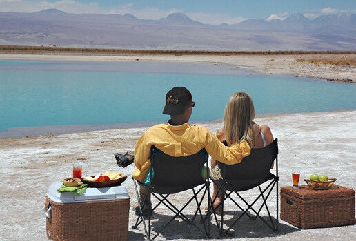 A boat trip into the mist at Brazil’s Iguazú Falls, peaceful vineyards beneath Argentina’s snow-capped Aconcagua and a romantic picnic beside Chile’s otherworldly Atacama lagoons.