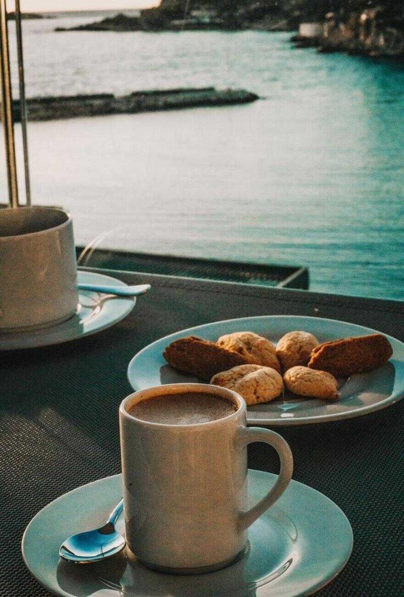 Coffee with a seaview in Monaco