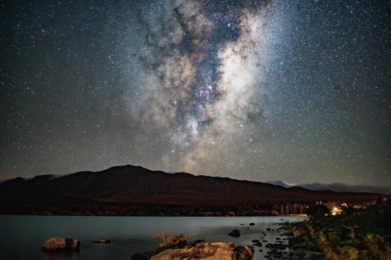 Stargazing in lake tekapo New Zealand