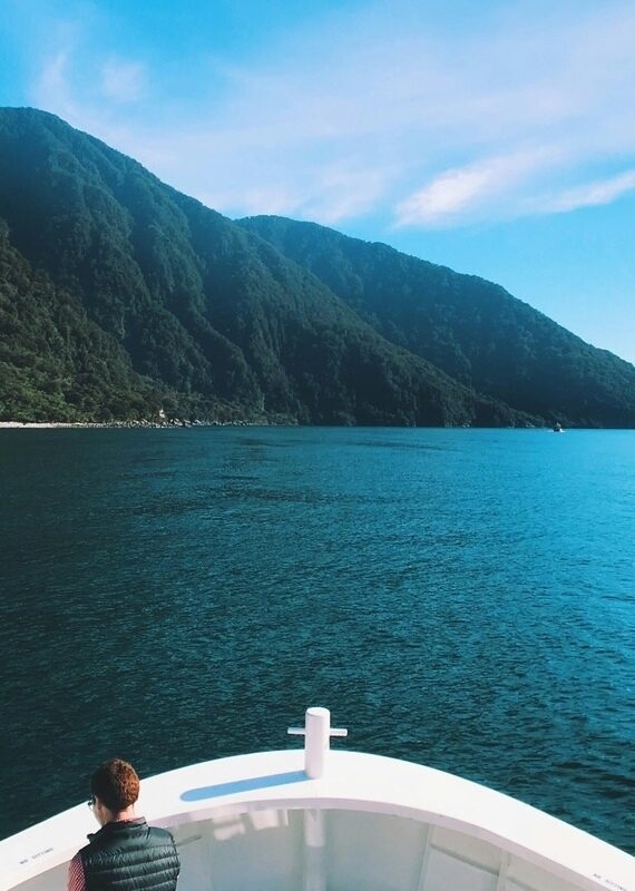 a wellness cruise across Milford Sound in New Zealand