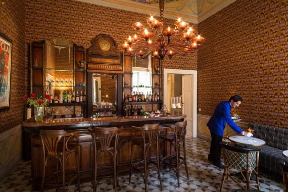 Bar, Palazzo Margherita, Bernalda, Puglia, Italy