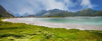 beach lofoten islands norway