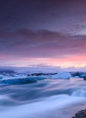 Iceberg dramatic skyline