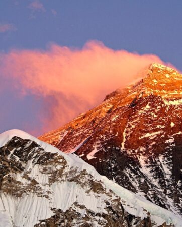 Mount Everest Lhotse and Nuptse from Kala Patthar