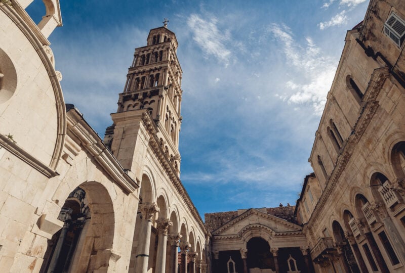 Peristil in Diocletian's Palace in Split, Croatia.