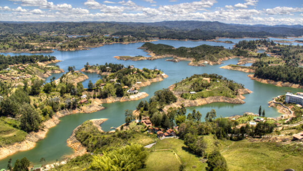 View over Guatape Colombia