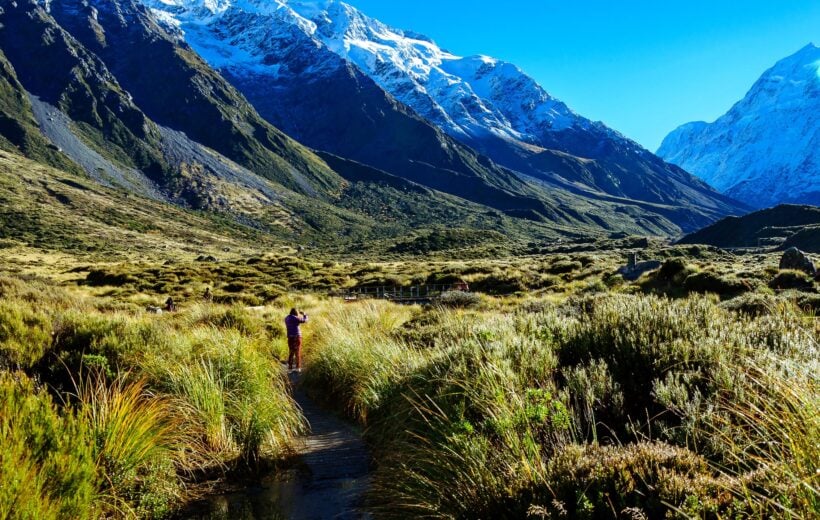 Hooker Valley Track,Mount Cook, New Zealand.