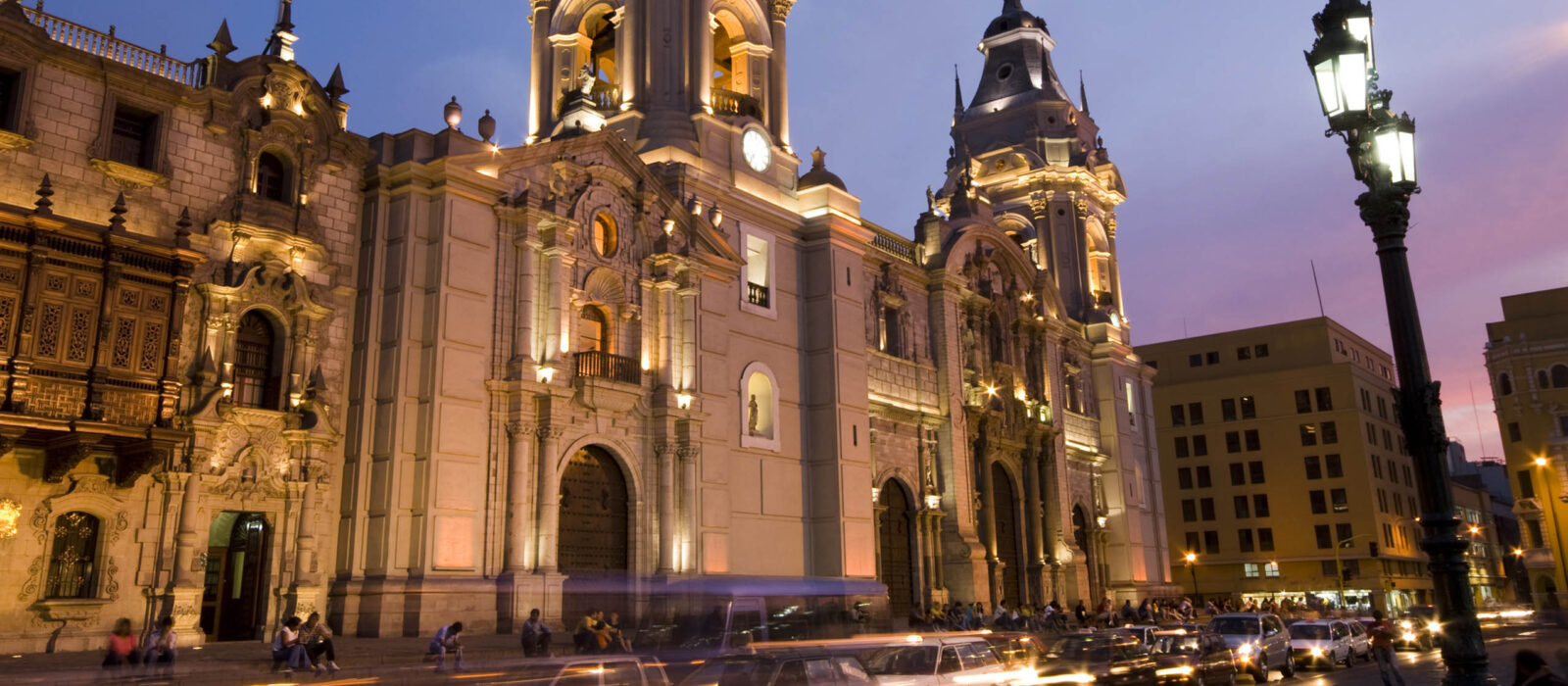 The Cathedral on the Plaza de Armas Mayor Lima, Peru