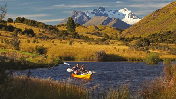 Kayaking at Blanket Bay, New Zealand