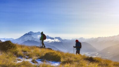 Hiking at Blanket Bay, New Zealand