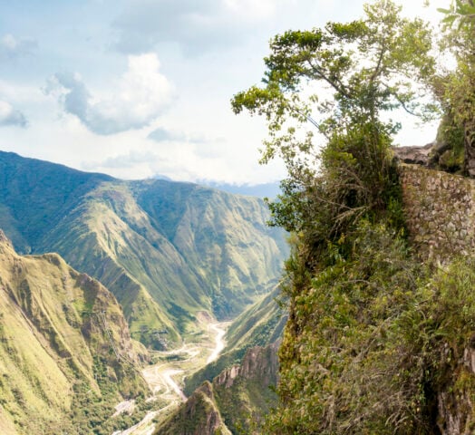 Mountain pass Machu Picchu Peru