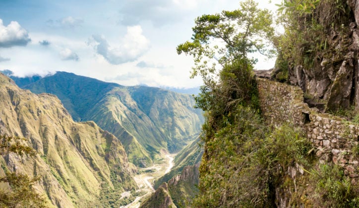 Mountain pass Machu Picchu Peru