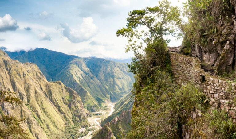 Mountain pass Machu Picchu Peru