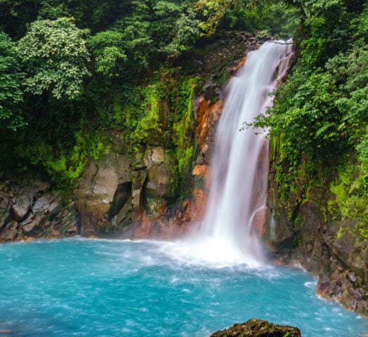 Rio Celeste Waterfall, Tenorio National Park, Costa Rica