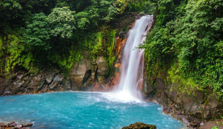 Rio Celeste Waterfall, Tenorio National Park, Costa Rica