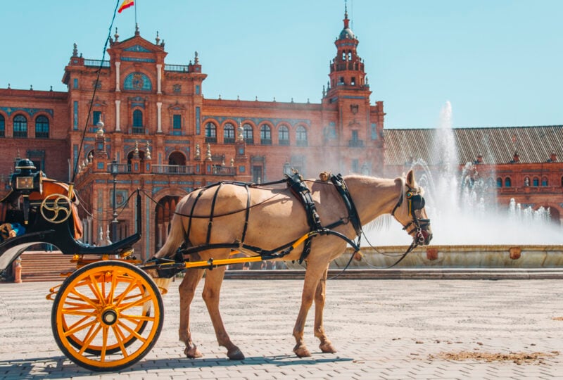 Horse carriage in Seville