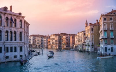 Cruising the Grand Canal in Venice