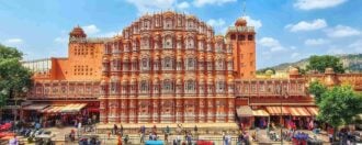 Hawa Mahal Palace or Palace of the Winds in Jaipur, Rajasthan state in India