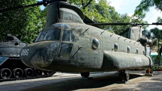 helicopter at War Remnants Museum, Vietnam