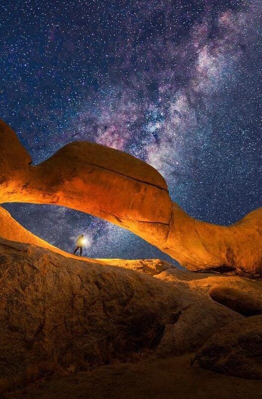 Milky way and stars in Namibia