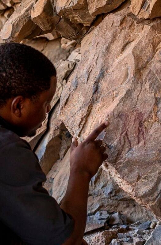 A rock art tour in Namibia