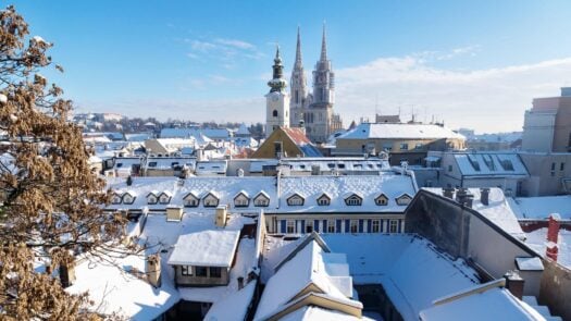 Zagreb during winter