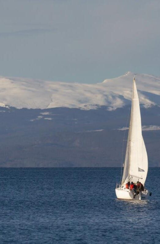 Sailboat in the Beagle Channel