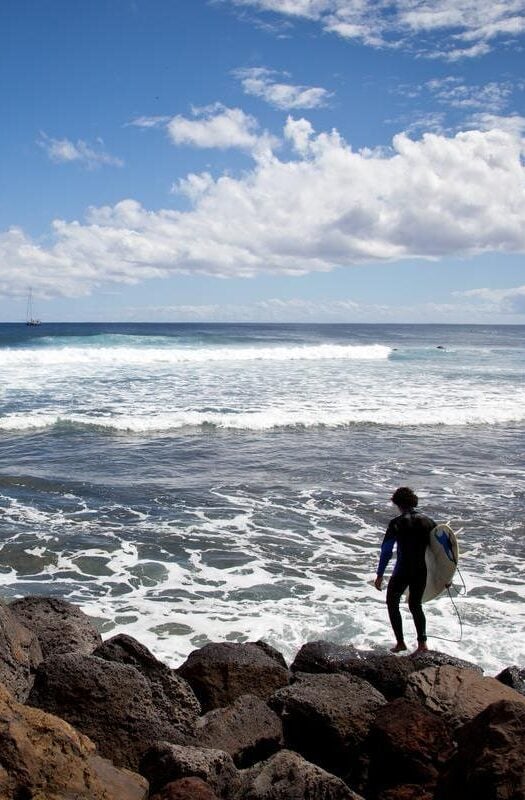 Easter Island surfing