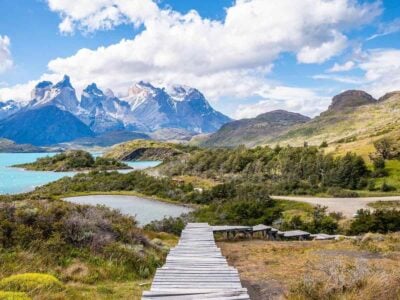 Amazing landscape of Torres del Paine National Park in chile