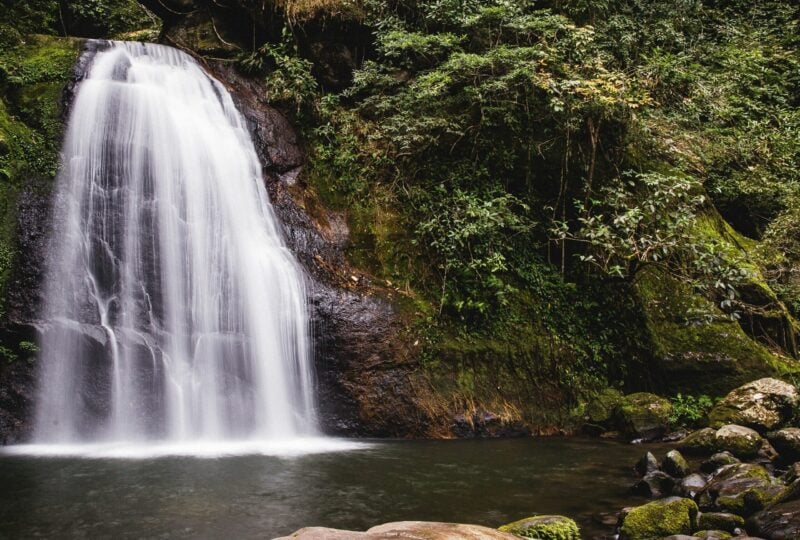 A waterfall in Oudomxay province, Laos