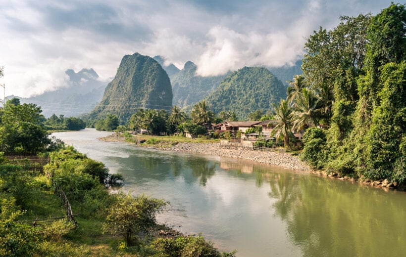 The Mekong River in Luang Prabang, Laos