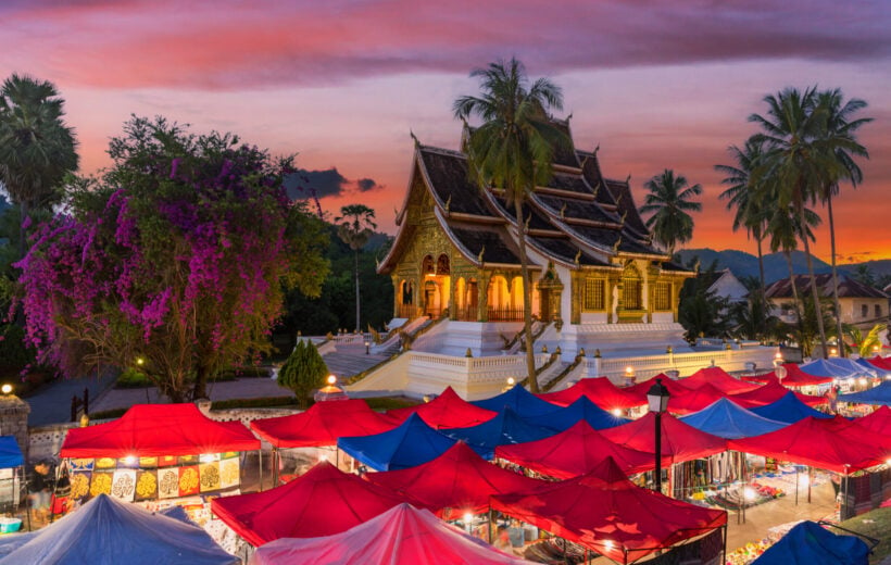 Night market in Luang Prabang, Laos