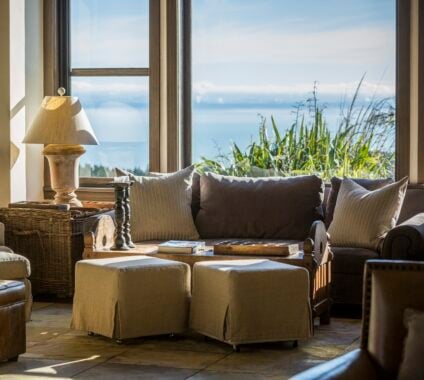 Sitting room at Rosewood Cape Kidnappers, New Zealand