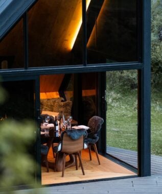 Picnic hut at The Lindis New Zealand