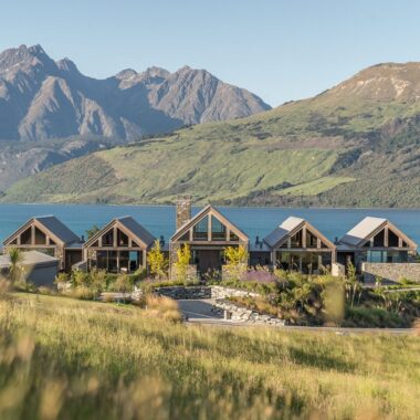 Lakeside views at Blanket Bay, New Zealand