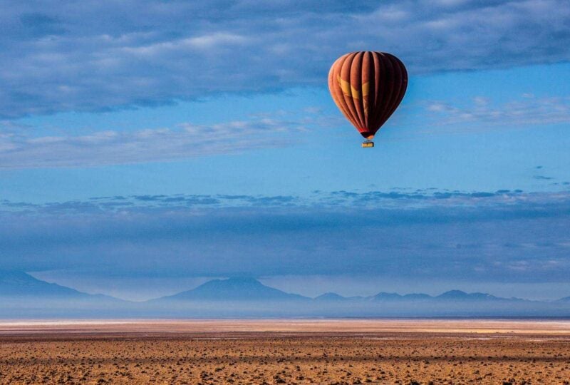 Hot air ballooning over the Atacama