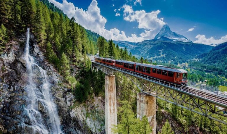 Gornergrat railway in Switzerland