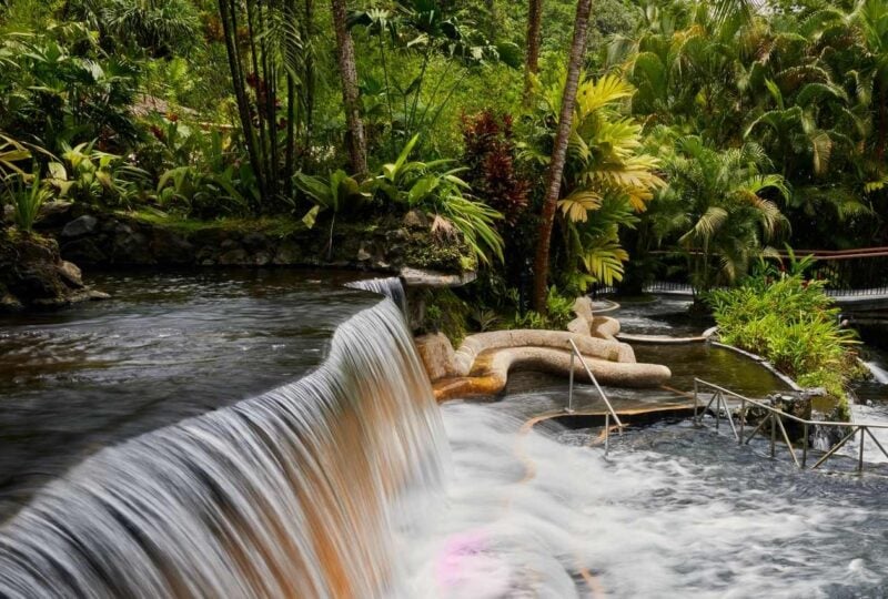 Tabacon geothermal springs in Costa Rica