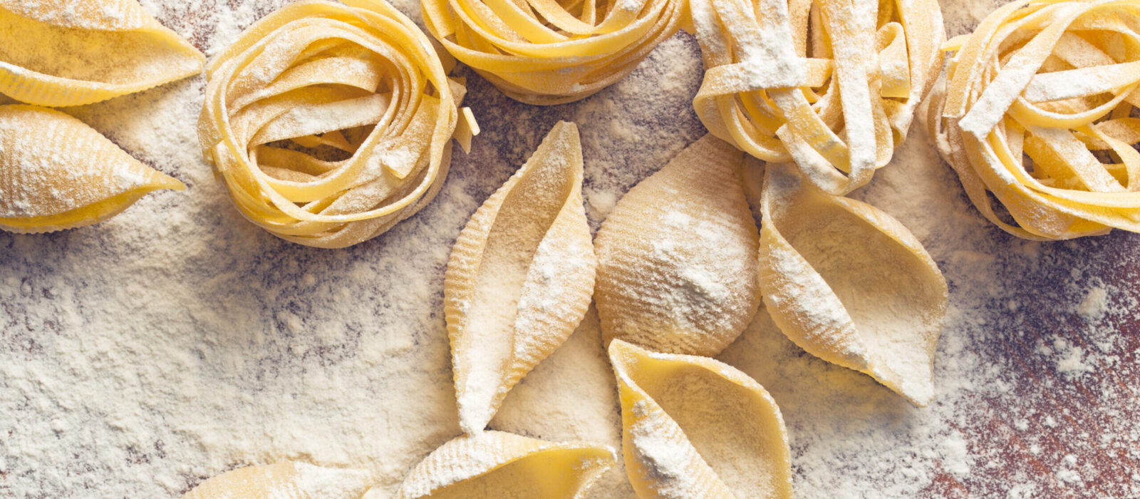 Freshly made pasta, one of Italy's traditional dishes