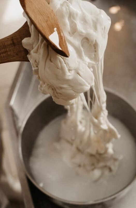 Making mozzarella in Puglia, Italy