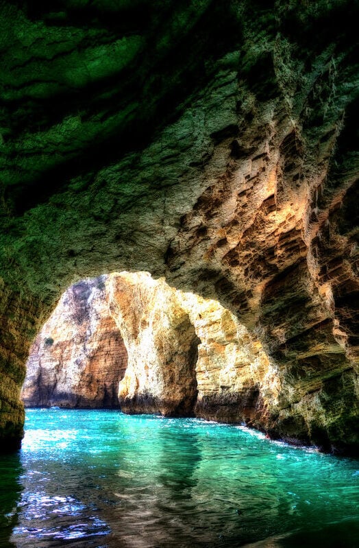 Sea caves in Puglia