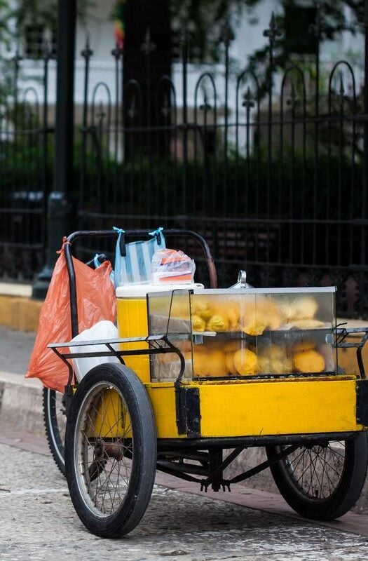 Cartagena De Indias, Colombia, typical street food stall