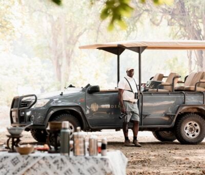 game drive at Wilderness Little Ruckomechi camp, Zimbabwe