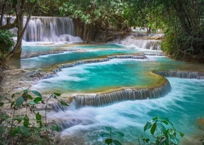 Kuang Si waterfalls, Luang Prabang, Laos